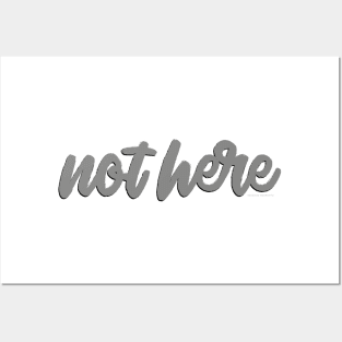 Not here | by PlayWork Posters and Art